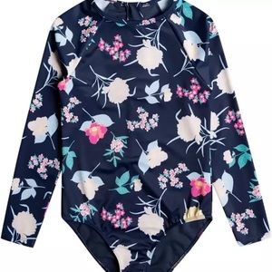 NWT Roxy One Piece Rashguard Swimsuit